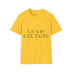 ESTID Damen T-Shirt | „La vie est belle“ Typo-Print | Ringgesponnen Ansicht 15 – T-Shirt – ESTID