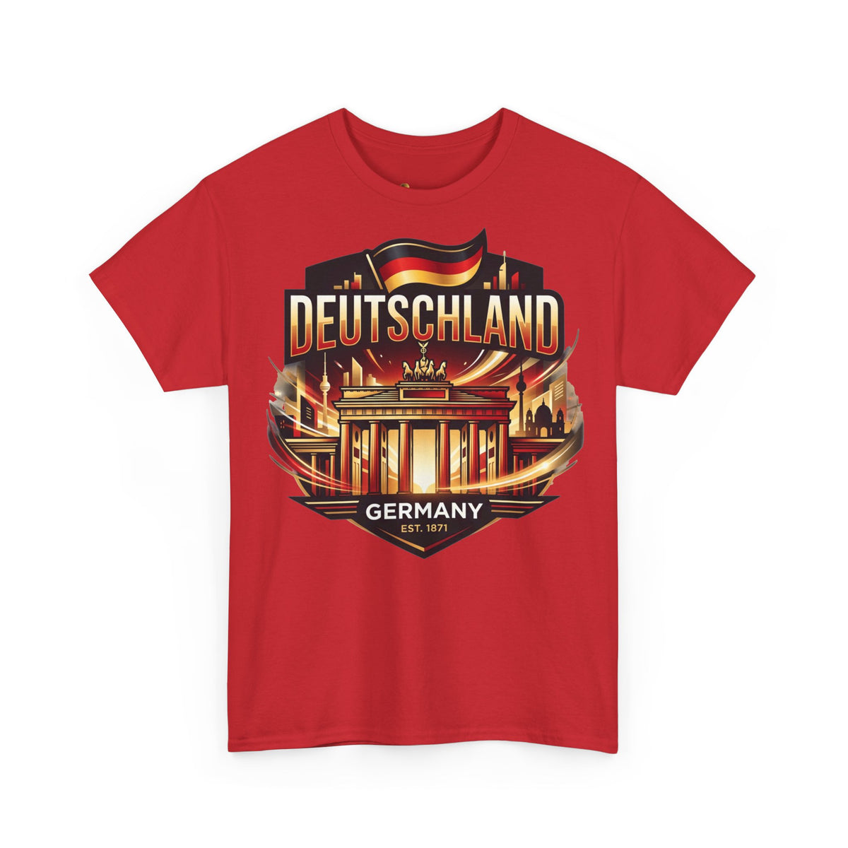 Deutschland Vintage Brandenburg-Tor T-Shirt – Reise-, Fußball- und Heimatstolz Ansicht 12 – T-Shirt – ESTID