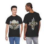 Faith Over Fear T-Shirt – „Glaube statt Angst“ Christian Cross Tee