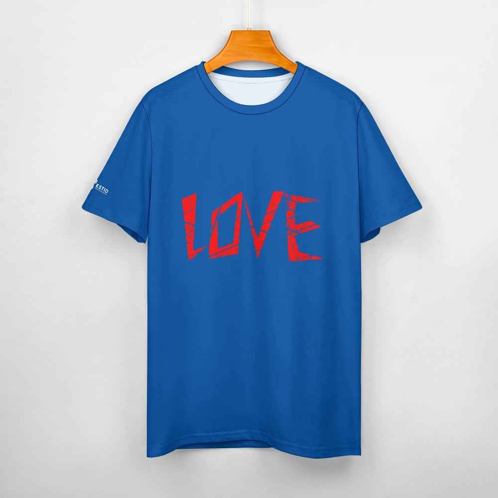 Damen T-Shirt aus reiner Baumwolle mit „LOVE“ - ESTID
