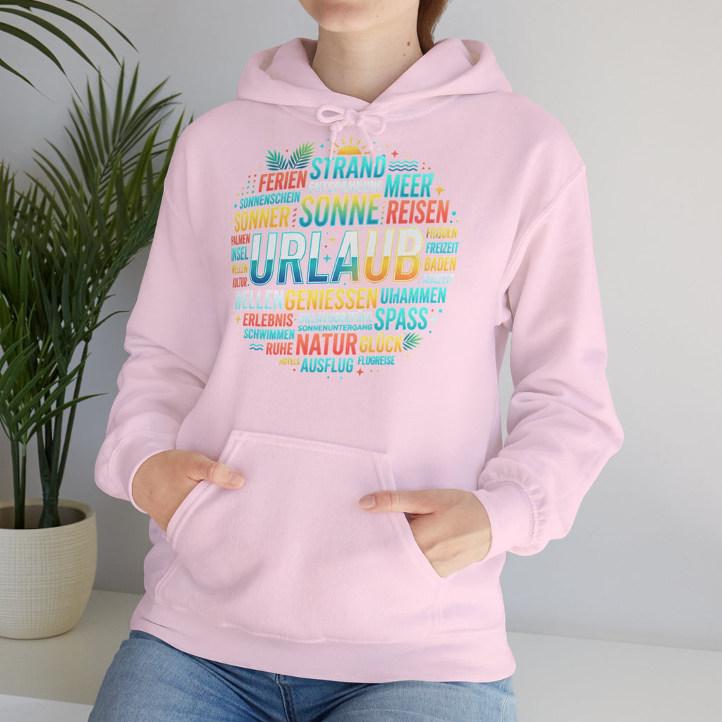Urlaub Hoodie – Tropischer Palm Sunset Kapuzenpullover