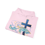 Gott liebt seine Kinder Kapuzenpullover – Cross Hoodie mit handschriftlicher Botschaft
