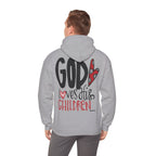 Gott liebt seine Kinder Kapuzenpullover – Cross Hoodie mit handschriftlicher Botschaft Ansicht 37 – Hoodie – ESTID