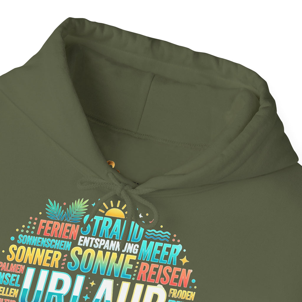 Urlaub Hoodie – Tropischer Palm Sunset Kapuzenpullover