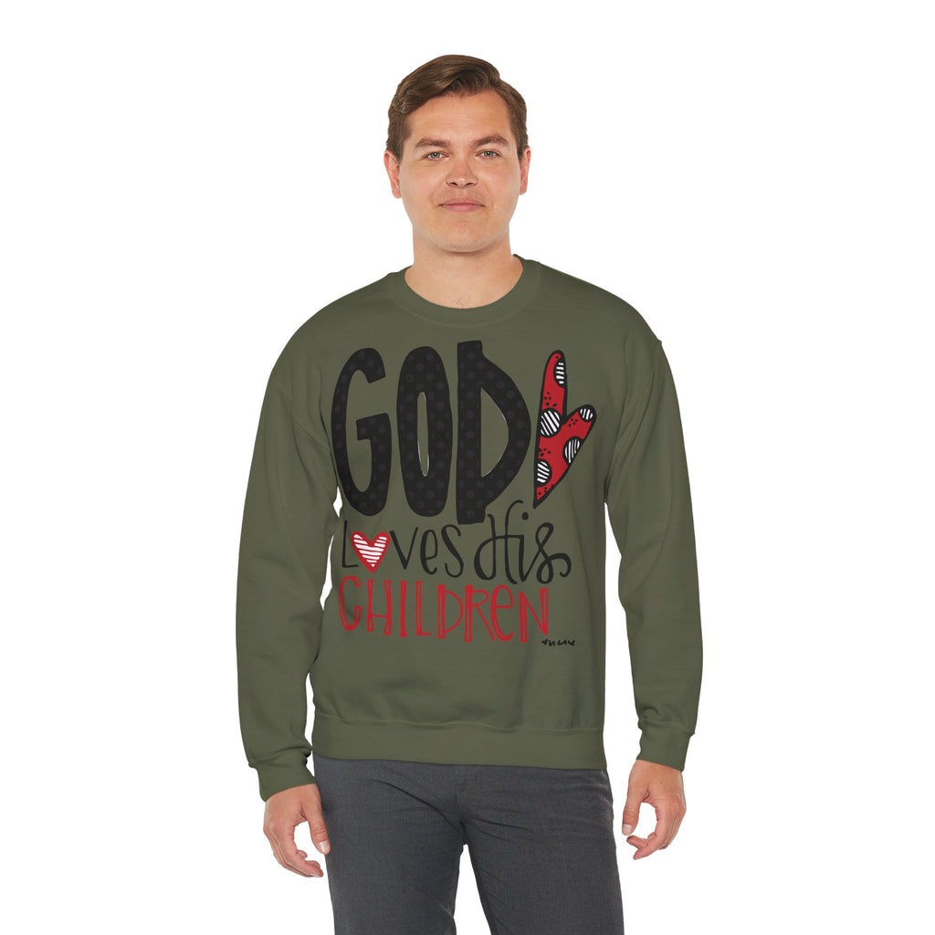 Gott liebt Seine Kinder Sweatshirt – Faith-Crewneck für Kinder und Familie Ansicht 31 – Sweatshirt – ESTID
