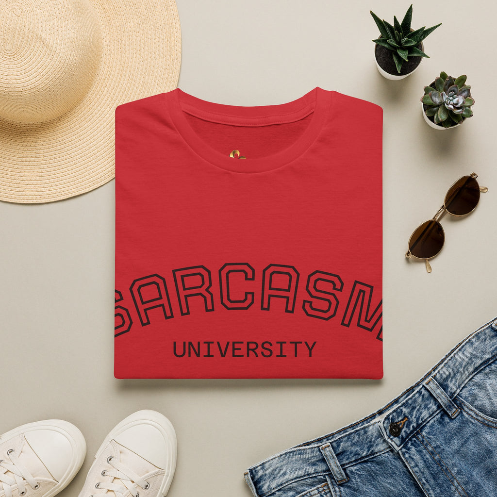 Sarcasm University T-Shirt — Funny Collegiate Graphic Tee Ansicht 16 – T-Shirt – ESTID