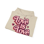 Love Is Love Hoodie – Retro Herz Pride Kapuzenpullover Ansicht 26 – Hoodie – ESTID