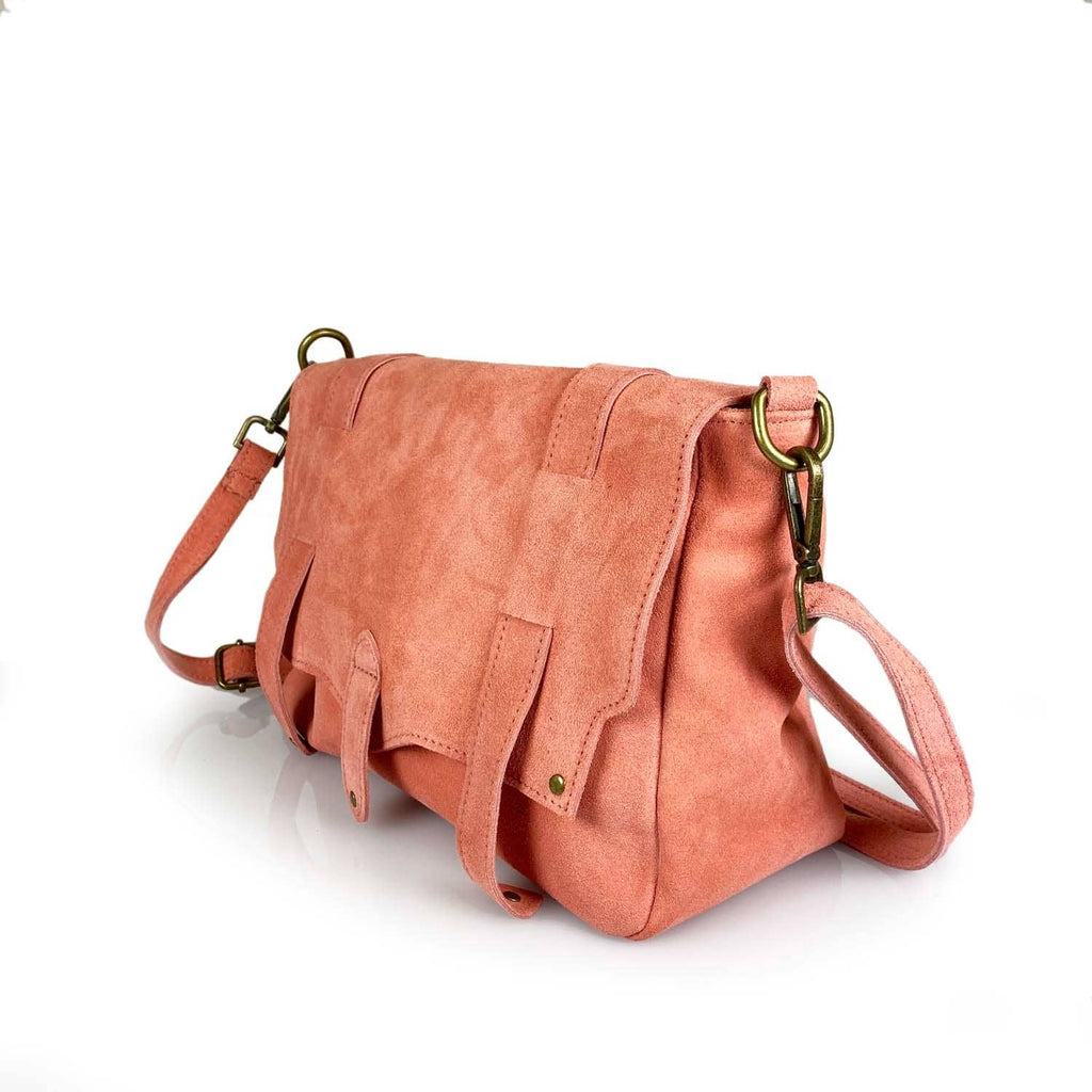 ESTID Echtleder Wildleder Schultertasche | Made in Italy Ansicht 7 – Handtasche – ESTID