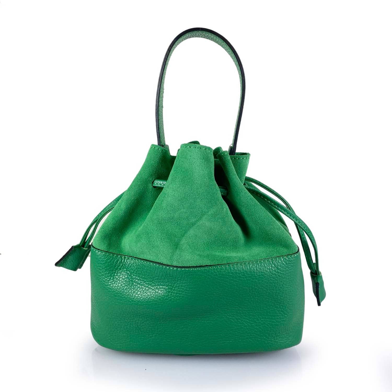 ESTID Echtleder Beuteltasche Suede & Dollar-Leder | Made in Italy Ansicht 8 – Handtasche – ESTID