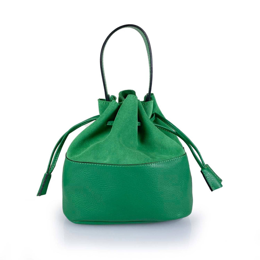 ESTID Echtleder Beuteltasche Suede & Dollar-Leder | Made in Italy Ansicht 6 – Handtasche – ESTID