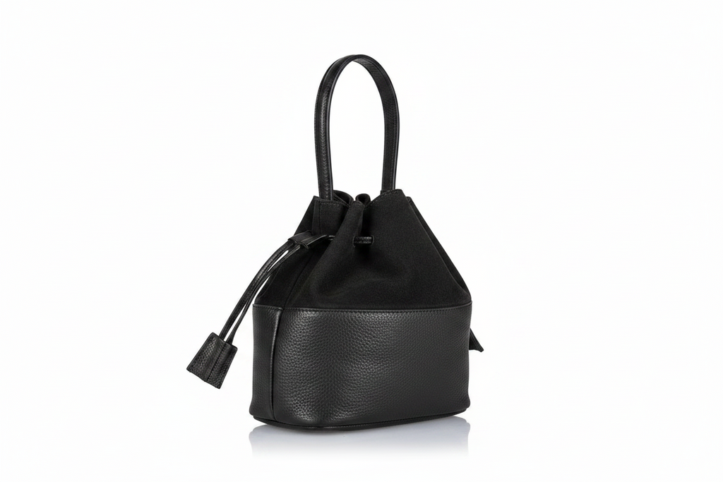 ESTID Echtleder Beuteltasche Suede & Dollar-Leder | Made in Italy Ansicht 9 – Handtasche – ESTID