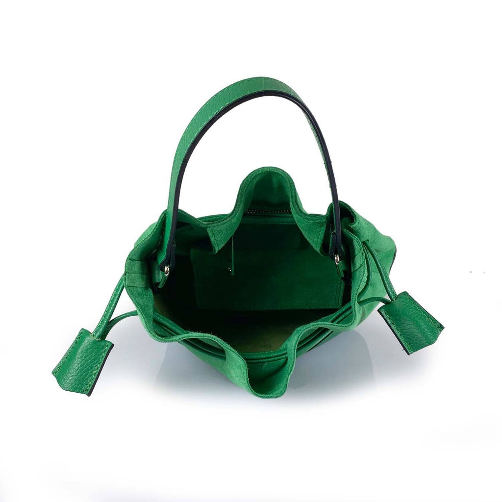ESTID Echtleder Beuteltasche Suede & Dollar-Leder | Made in Italy Ansicht 5 – Handtasche – ESTID