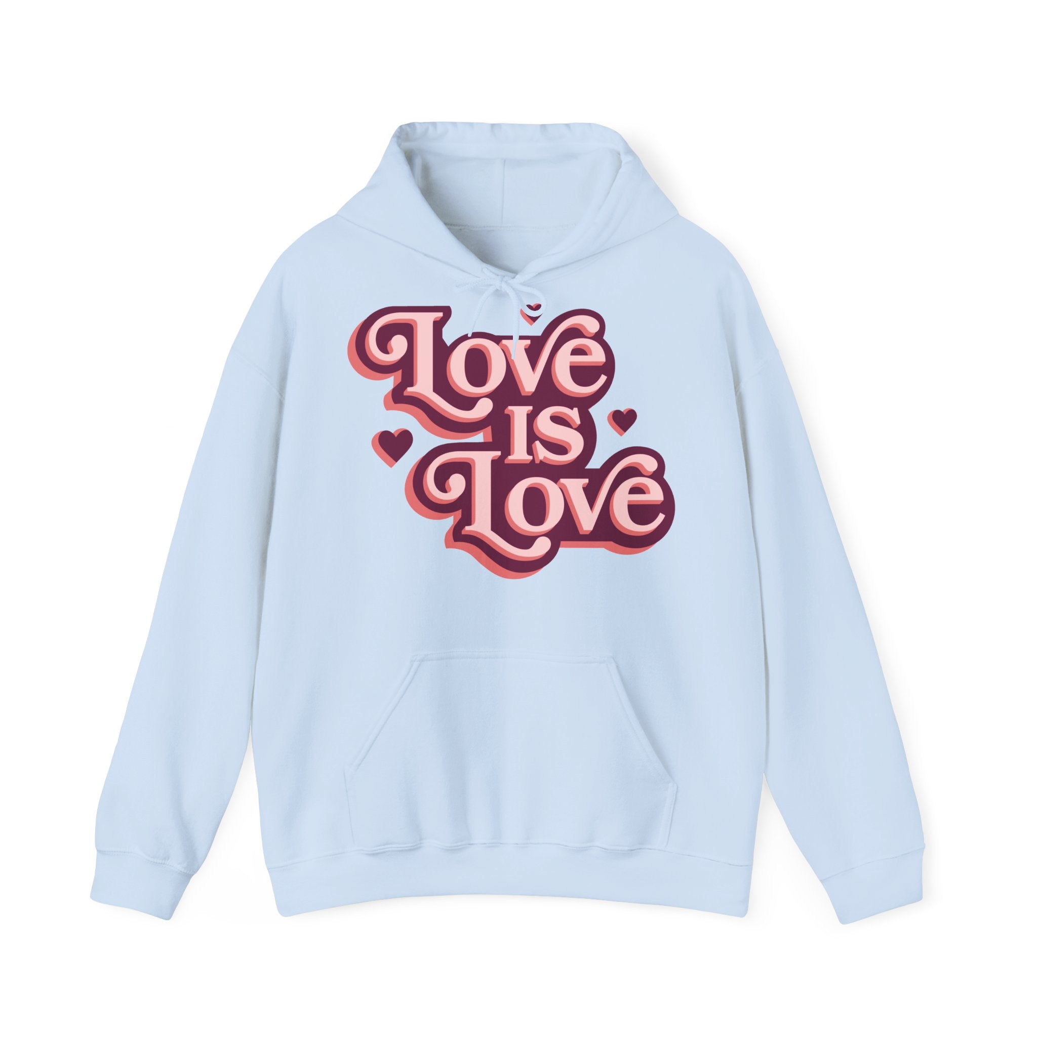 Love Is Love Hoodie – Retro Herz Pride Kapuzenpullover Ansicht 16 – Hoodie – ESTID