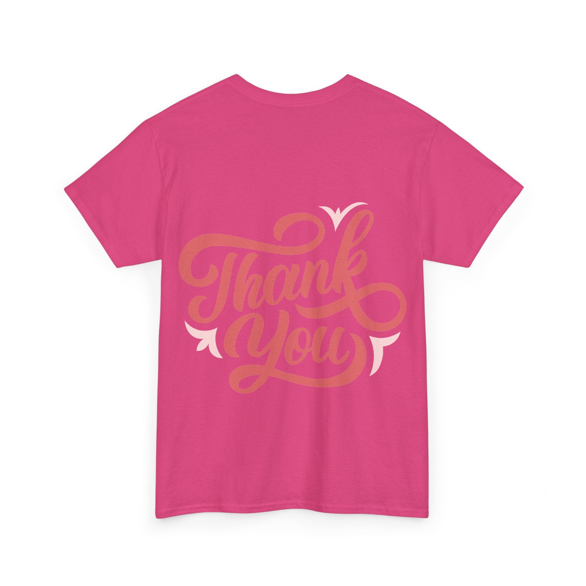 Statement T-Shirt Damen | „Thank You“ Rücken-Print Ansicht 30 – T-Shirt – ESTID