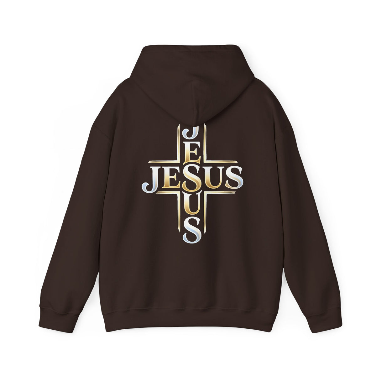 Faith Over Fear Hoodie – Jesus Kreuz Kapuzenpullover | Christliches Sweatshirt Ansicht 5 – Hoodie – ESTID