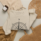 Kompass-Rose Sweatshirt – Nautik Crewneck für Reisende & Entdecker Ansicht 21 – Sweatshirt – ESTID