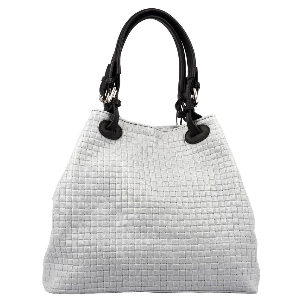 ESTID Geflochtene Wildleder Schultertasche | Made in Italy Ansicht 11 – Handtasche – ESTID