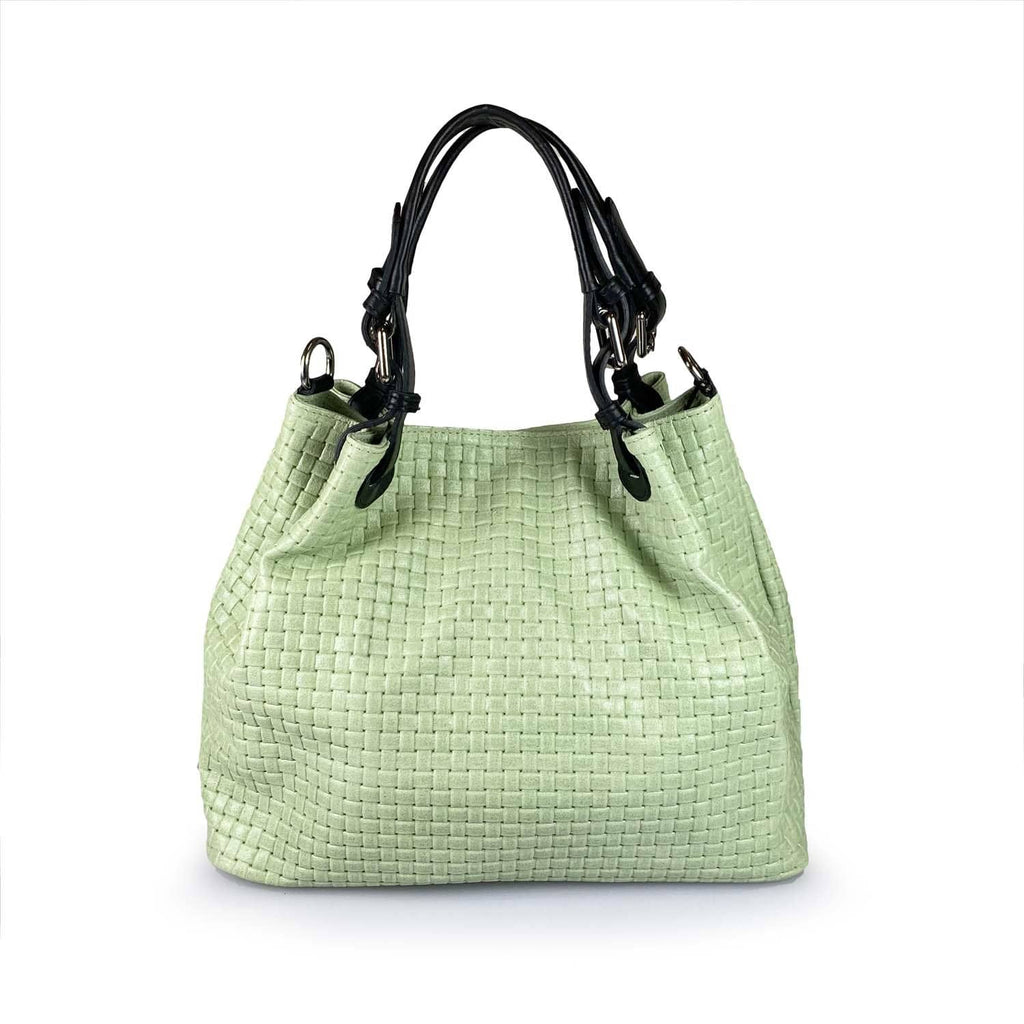 ESTID Geflochtene Wildleder Schultertasche | Made in Italy Ansicht 13 – Handtasche – ESTID