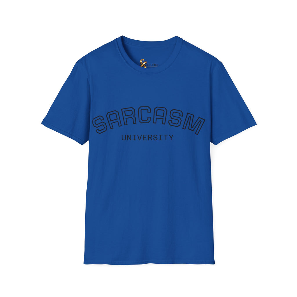 Sarcasm University T-Shirt — Funny Collegiate Graphic Tee Ansicht 6 – T-Shirt – ESTID
