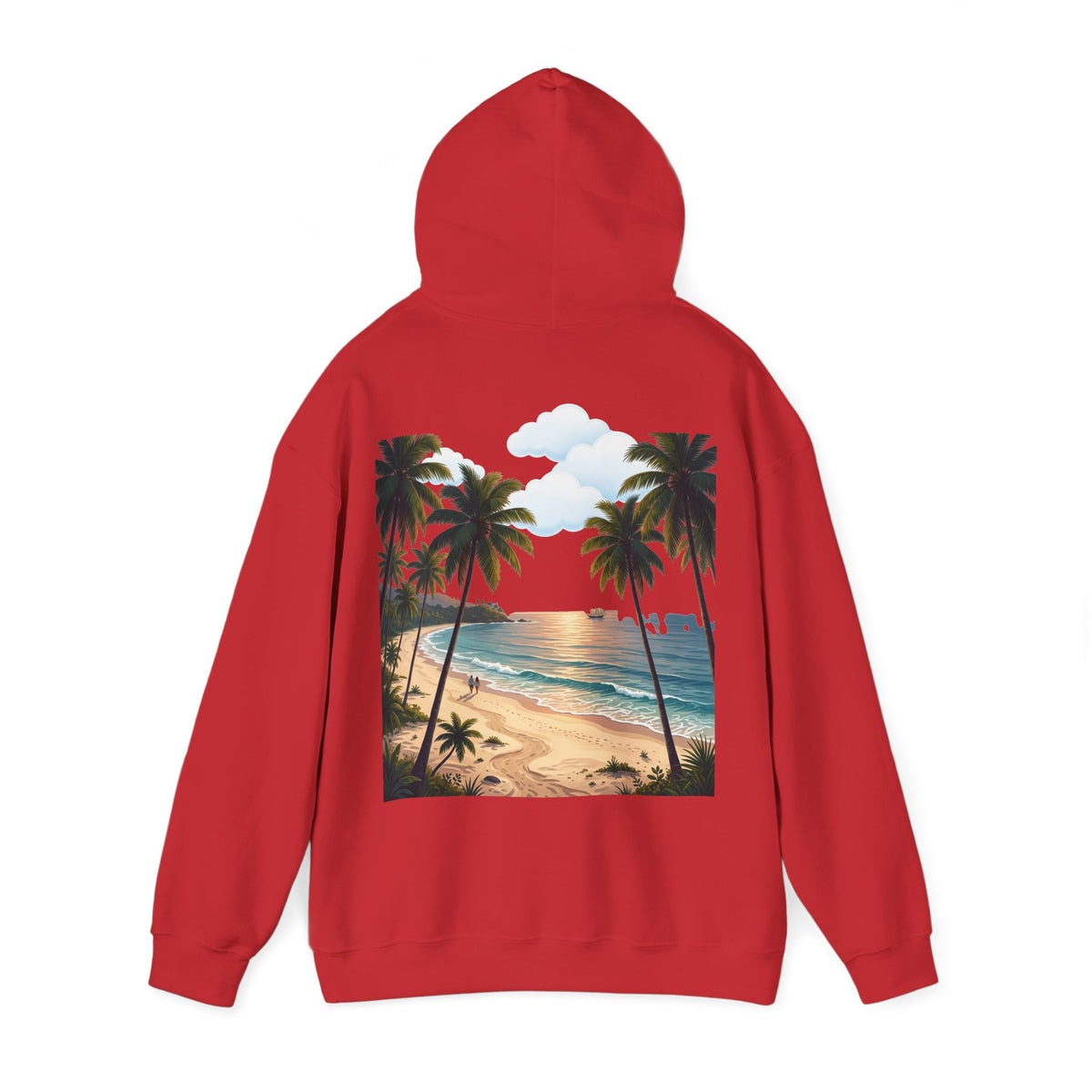 Urlaub Hoodie – Tropischer Palm Sunset Kapuzenpullover Ansicht 9 – Hoodie – ESTID