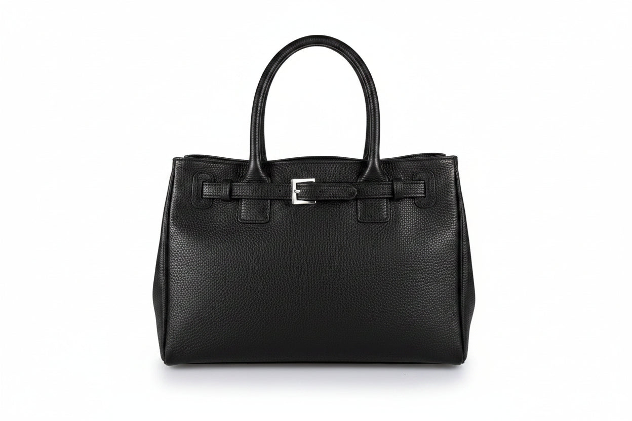 ESTID XL Leder Shopper mit Gürtelschnalle | Made in Italy Ansicht 20 – Handtasche – ESTID