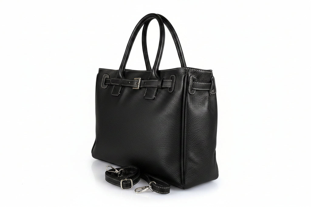 ESTID XL Leder Shopper mit Gürtelschnalle | Made in Italy Ansicht 19 – Handtasche – ESTID