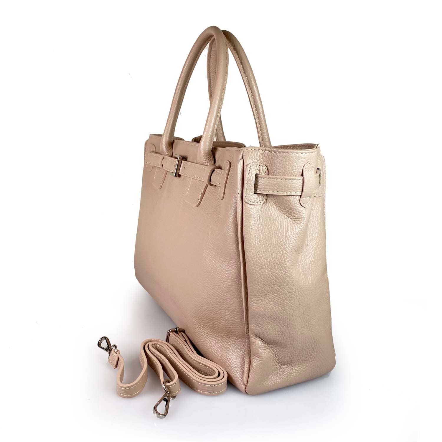 ESTID XL Leder Shopper mit Gürtelschnalle | Made in Italy Ansicht 7 – Handtasche – ESTID