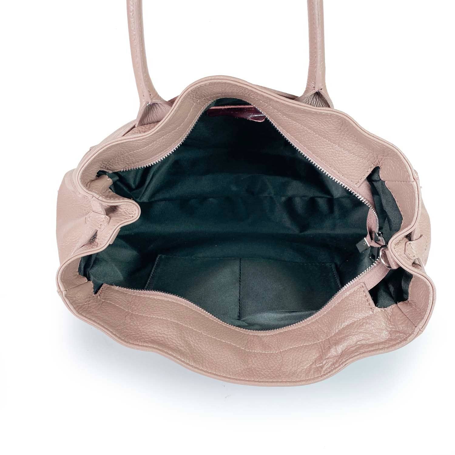 ESTID XL Leder Shopper mit Gürtelschnalle | Made in Italy Ansicht 5 – Handtasche – ESTID