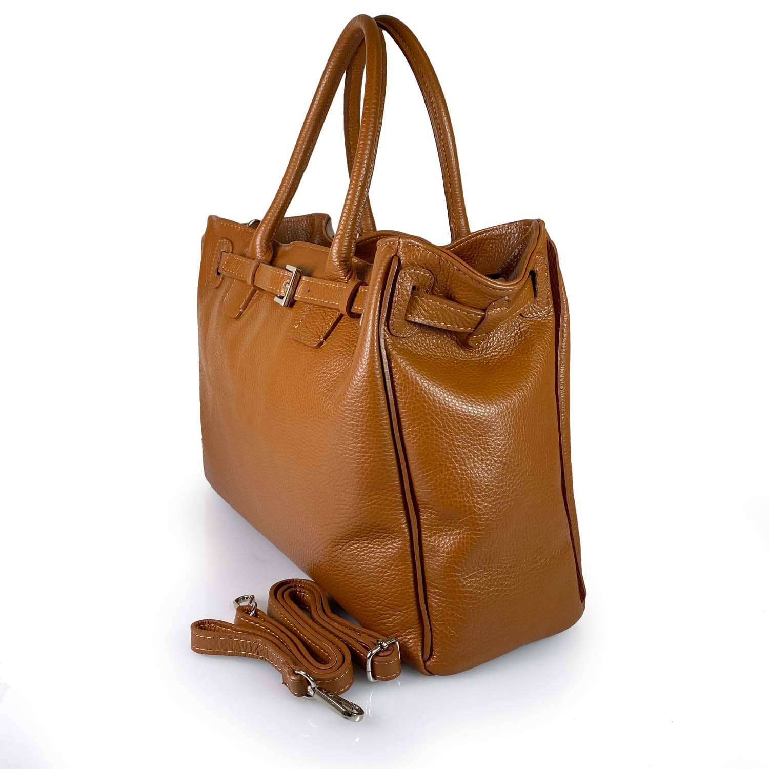 ESTID XL Leder Shopper mit Gürtelschnalle | Made in Italy Ansicht 11 – Handtasche – ESTID