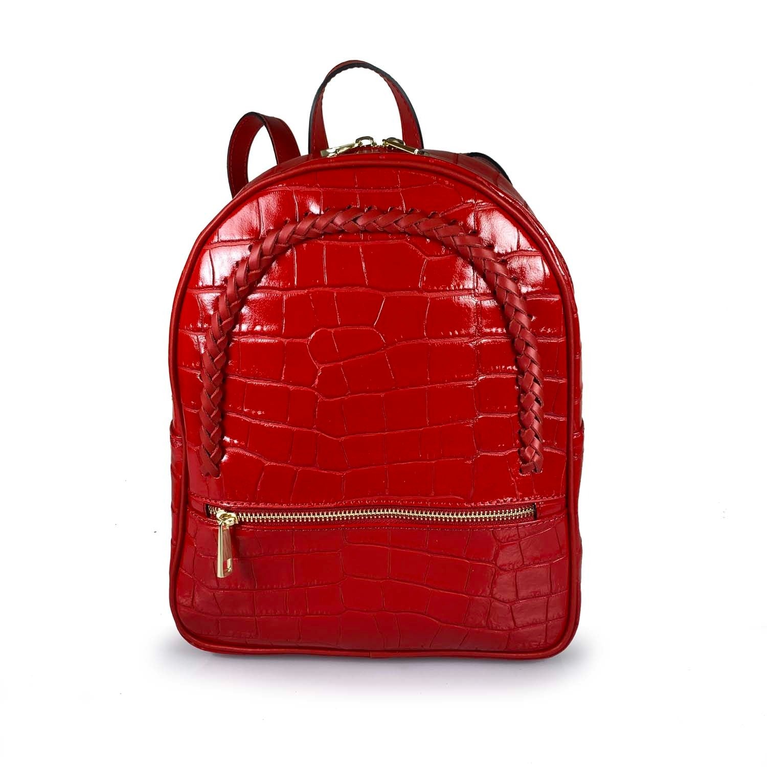 ESTID Echtleder Rucksack Kroko-Optik | Made in Italy Ansicht 8 – Handtasche – ESTID