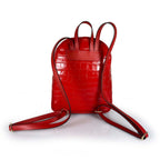 ESTID Echtleder Rucksack Kroko-Optik | Made in Italy Ansicht 5 – Handtasche – ESTID