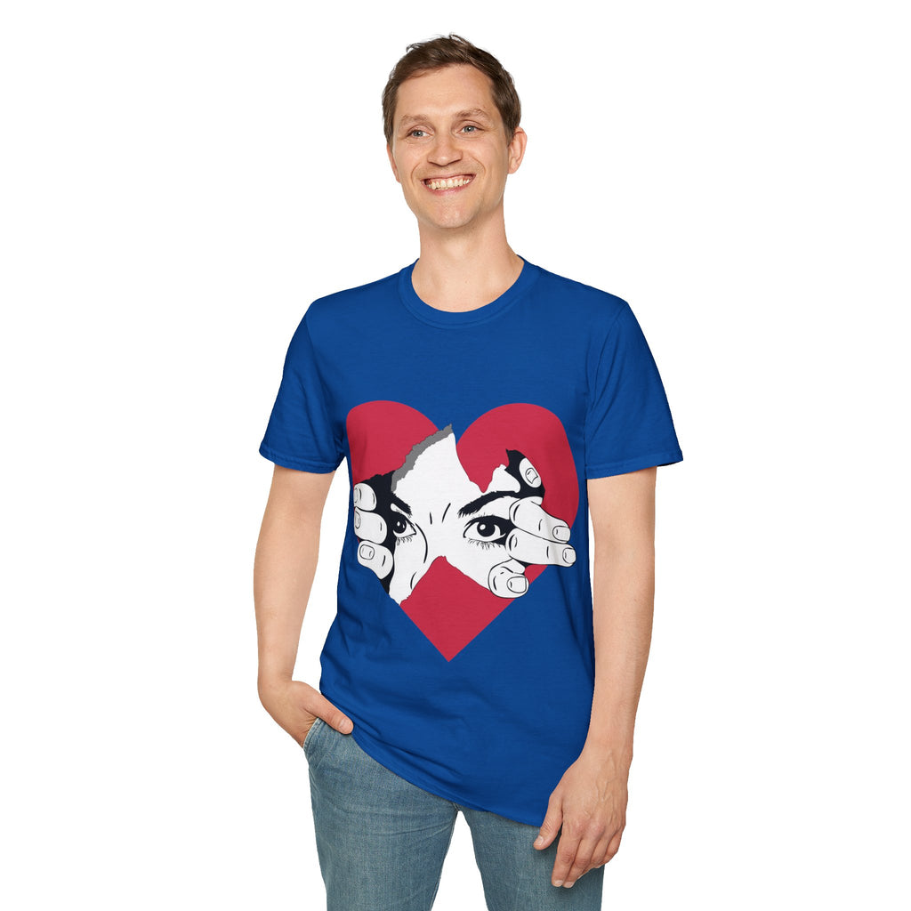 Herz‑Hände T-Shirt – Eye Peek Herz Grafik Tee Ansicht 29 – T-Shirt – ESTID