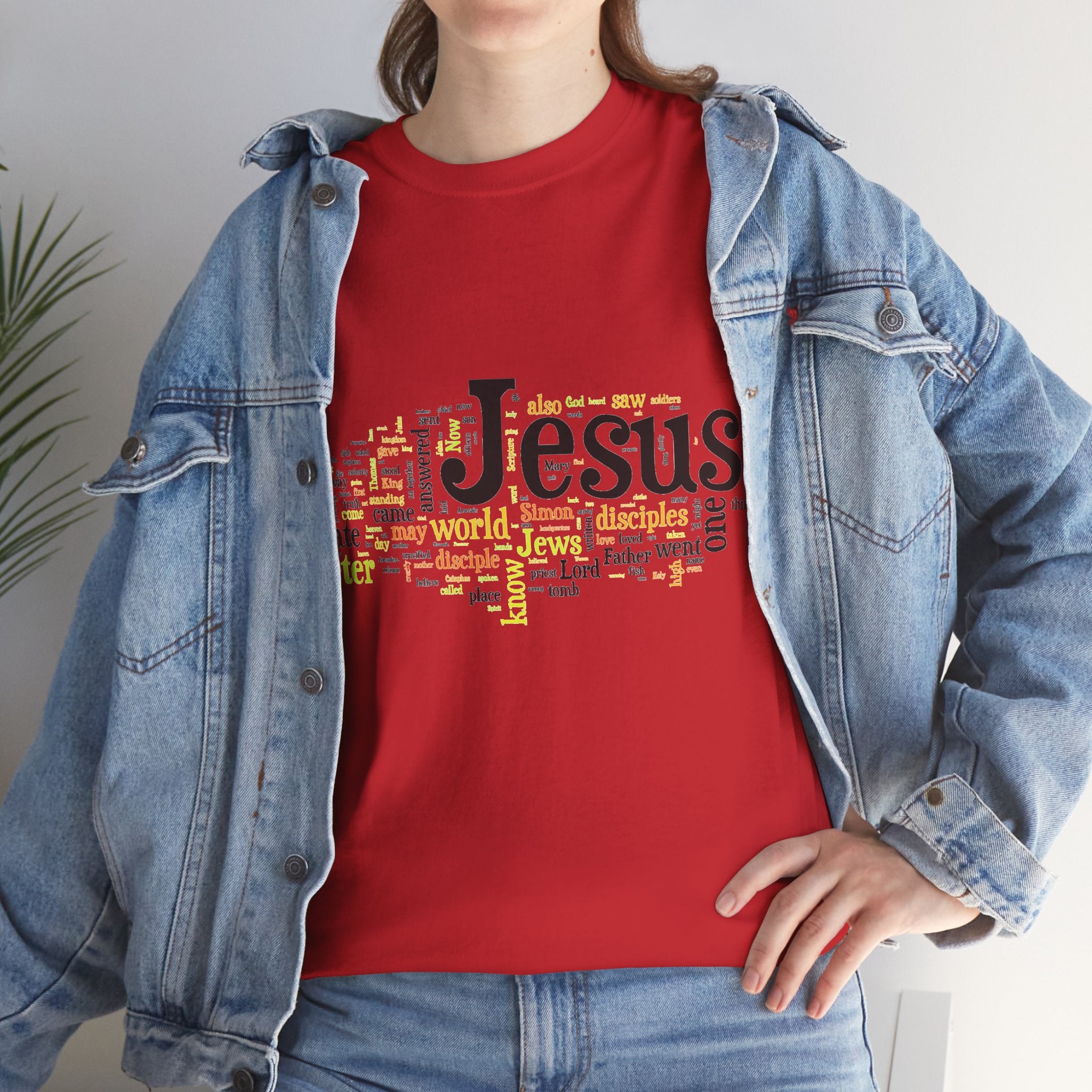 ESTID Unisex Shirt | Jesus Fisch Bibel Wortwolke