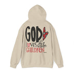 Gott liebt seine Kinder Kapuzenpullover – Cross Hoodie mit handschriftlicher Botschaft Ansicht 26 – Hoodie – ESTID