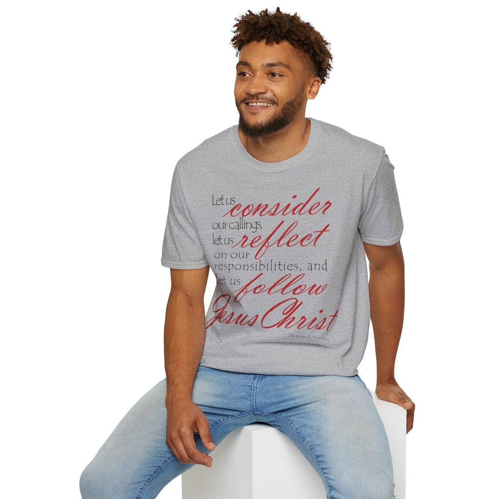 T-Shirt — „Lasst uns bedenken, lasst uns reflektieren“ Inspirierendes christliches Scripture-Shirt Ansicht 14 – T-Shirt – ESTID