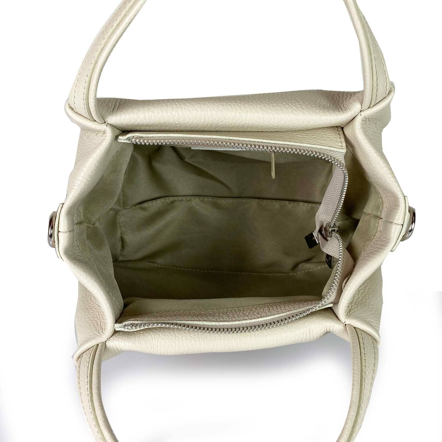 ESTID Echtleder Handtasche mit Schulterriemen | Made in Italy Ansicht 5 – Handtasche – ESTID