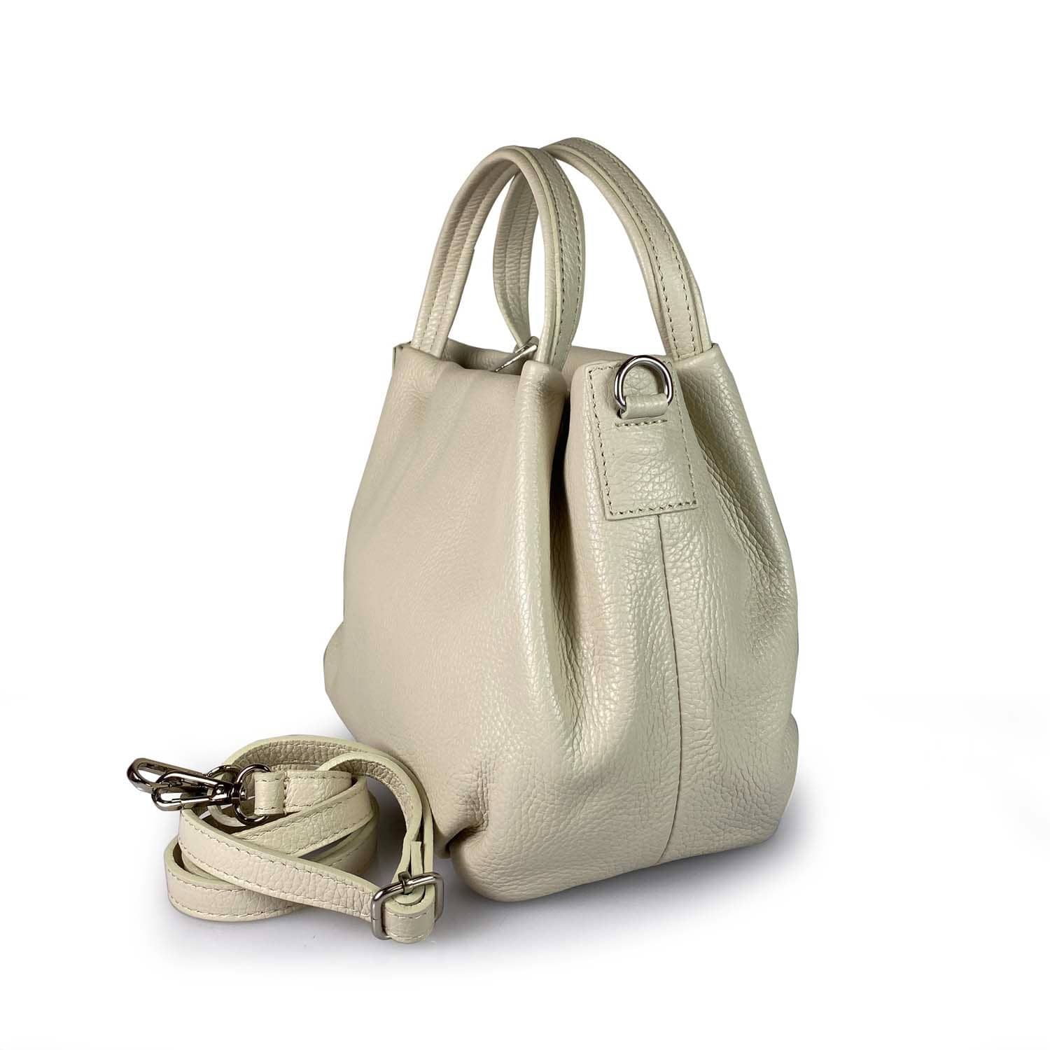 ESTID Echtleder Handtasche mit Schulterriemen | Made in Italy Ansicht 4 – Handtasche – ESTID