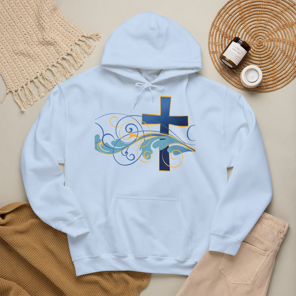 Gott liebt seine Kinder Kapuzenpullover – Cross Hoodie mit handschriftlicher Botschaft Ansicht 47 – Hoodie – ESTID
