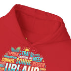 Urlaub Hoodie – Tropischer Palm Sunset Kapuzenpullover