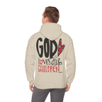 Gott liebt seine Kinder Kapuzenpullover – Cross Hoodie mit handschriftlicher Botschaft Ansicht 31 – Hoodie – ESTID