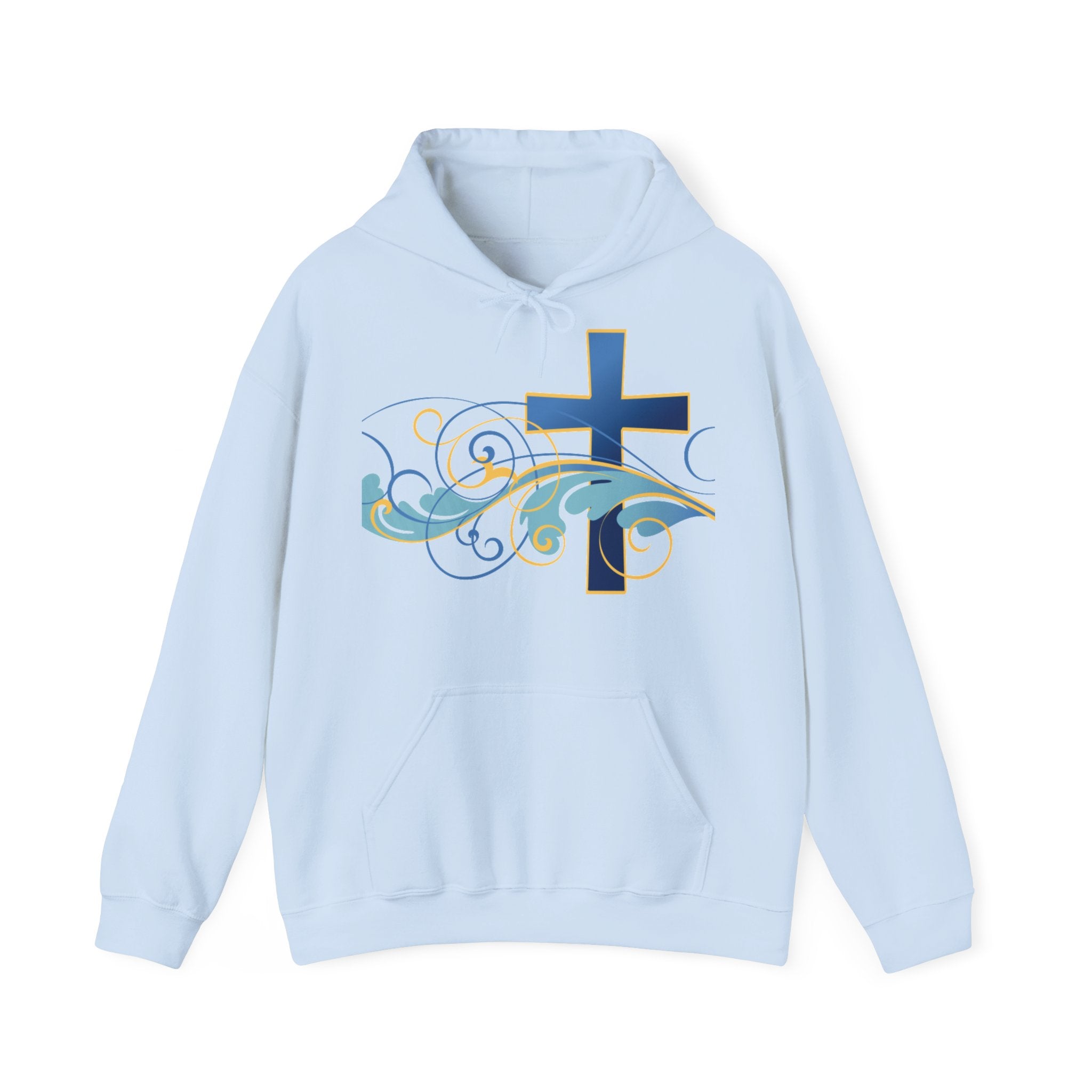 Gott liebt seine Kinder Kapuzenpullover – Cross Hoodie mit handschriftlicher Botschaft Ansicht 11 – Hoodie – ESTID