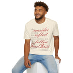 T-Shirt — „Lasst uns bedenken, lasst uns reflektieren“ Inspirierendes christliches Scripture-Shirt Ansicht 17 – T-Shirt – ESTID