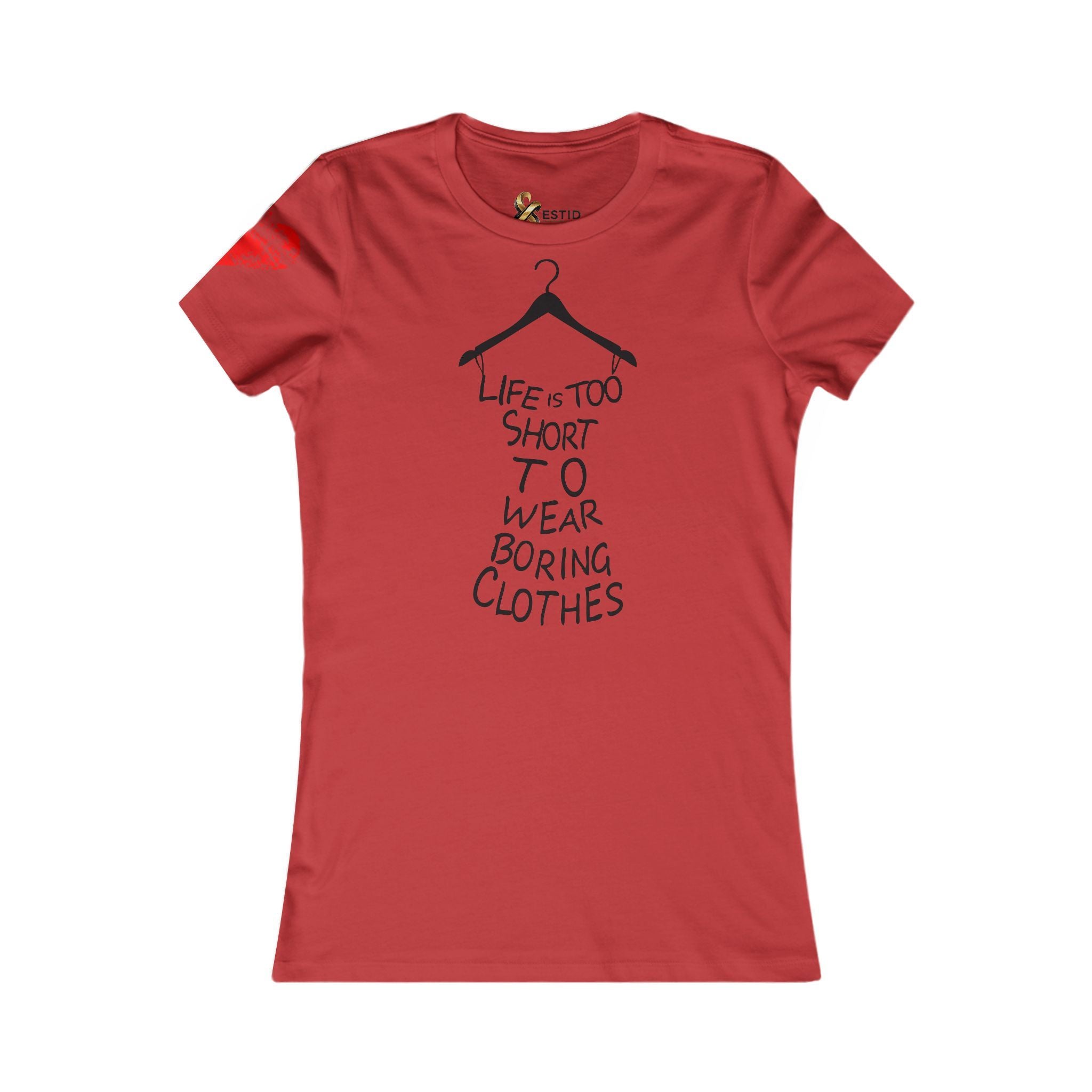 ESTID Damen Spruch T-Shirt | „Life Is Too Short... Ansicht 6 – T-Shirt – ESTID
