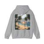 Urlaub Hoodie – Tropischer Palm Sunset Kapuzenpullover