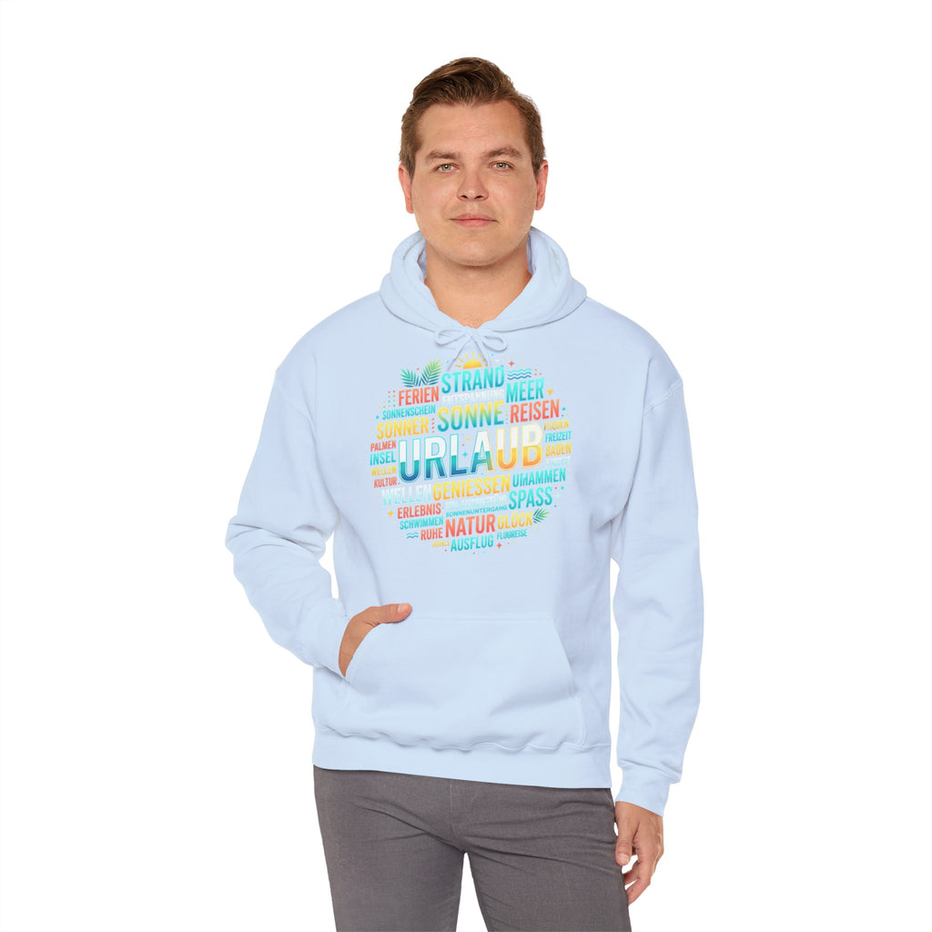 Urlaub Hoodie – Tropischer Palm Sunset Kapuzenpullover