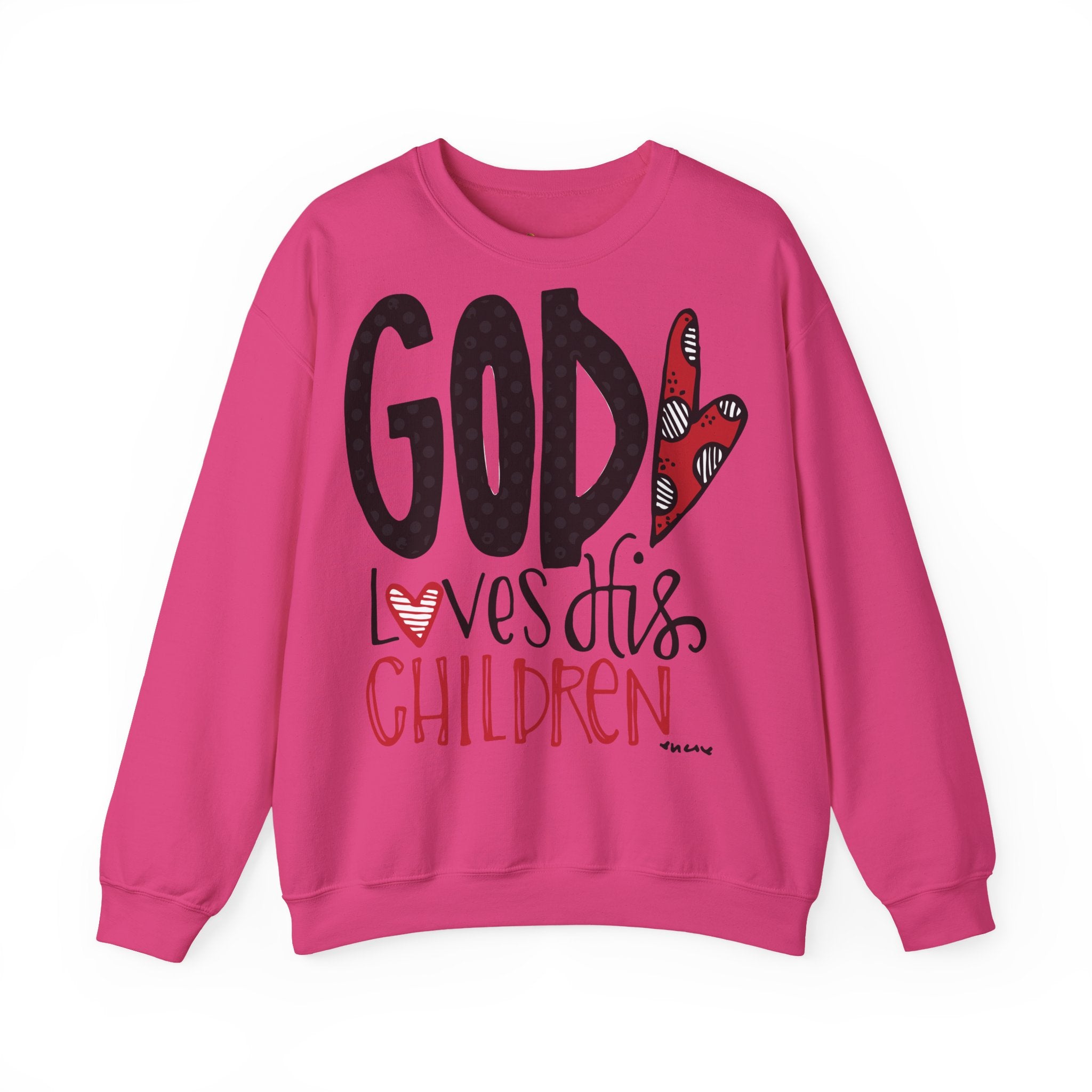 Gott liebt Seine Kinder Sweatshirt – Faith-Crewneck für Kinder und Familie Ansicht 15 – Sweatshirt – ESTID
