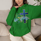 Gott liebt seine Kinder Kapuzenpullover – Cross Hoodie mit handschriftlicher Botschaft Ansicht 41 – Hoodie – ESTID