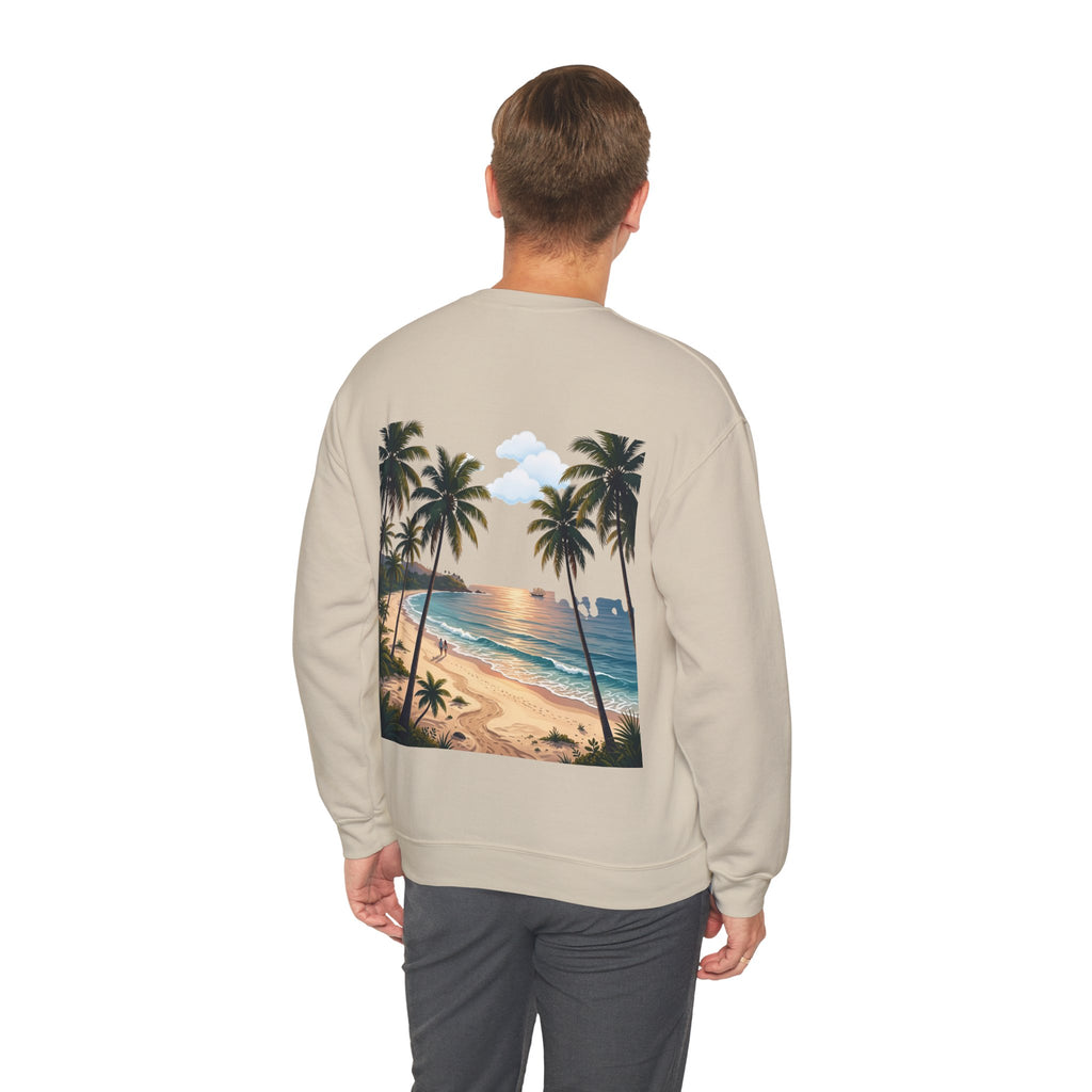Tropical Palm Sunset Sweatshirt – Beach Vacation Crewneck