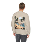 Tropical Palm Sunset Sweatshirt – Beach Vacation Crewneck