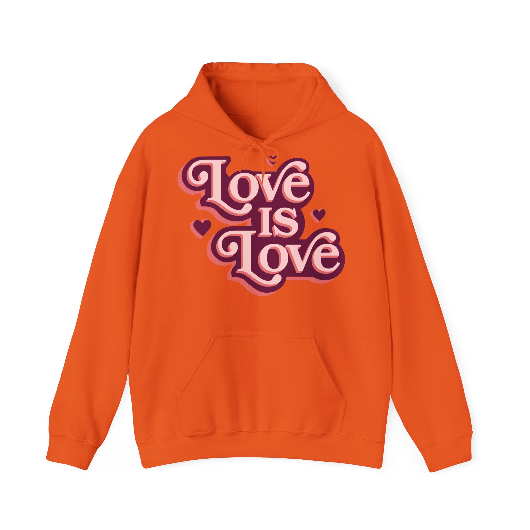 Love Is Love Hoodie – Retro Herz Pride Kapuzenpullover Ansicht 12 – Hoodie – ESTID